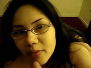 Nerdy looking Milf is filed with black cock